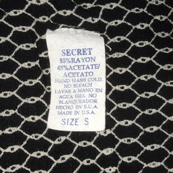 SECRET button up tank top matching button up skirt elastic waistband size S - Picture 5 of 6